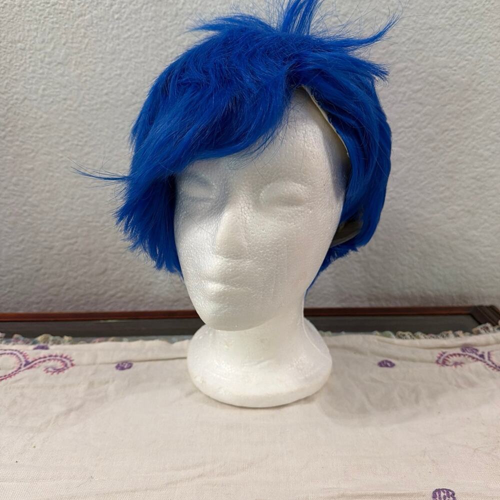 Synthetic Dark Blue Pixie Wig